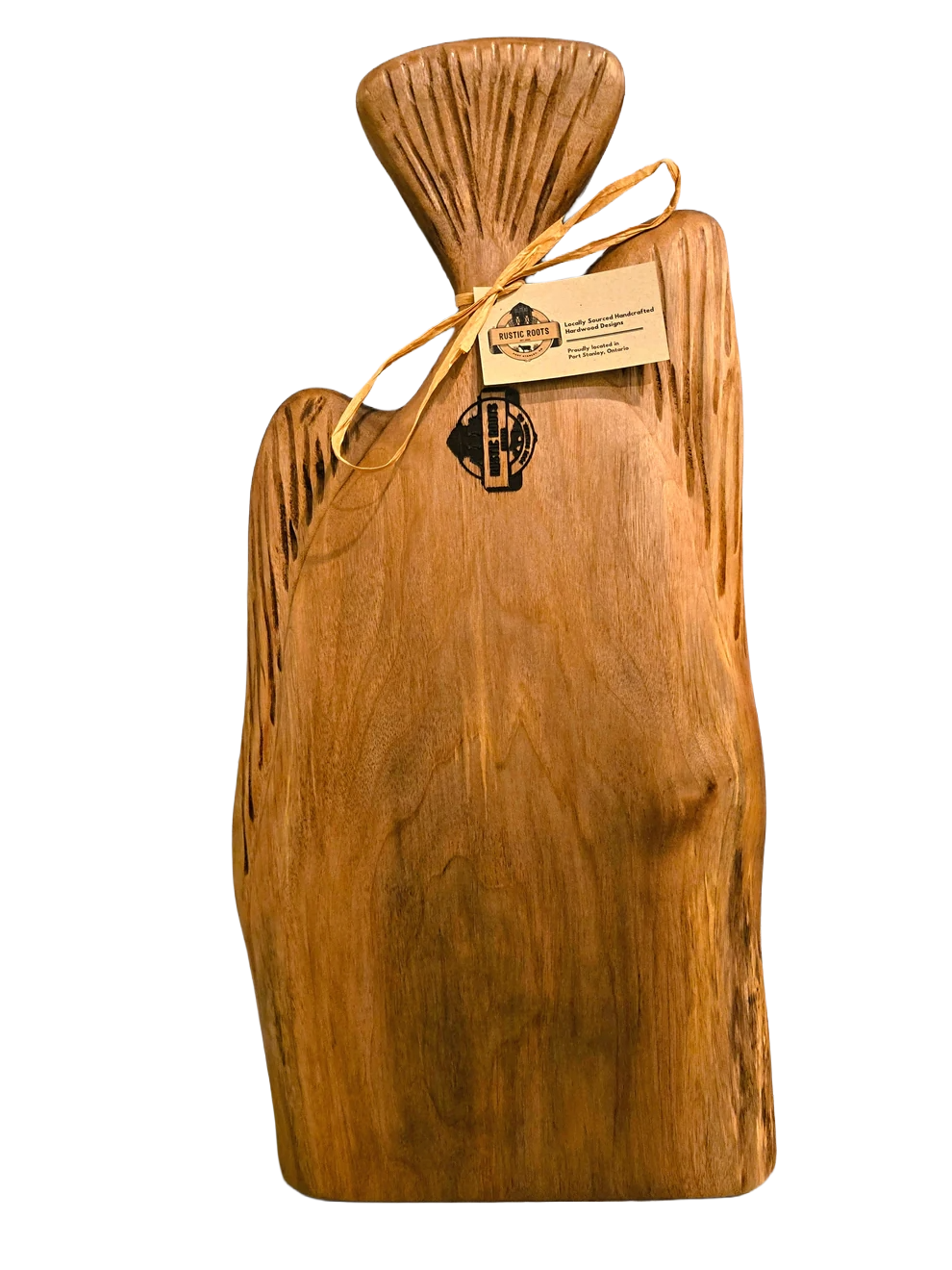 Novelty Dark Walnut "Fish" Charcuterie